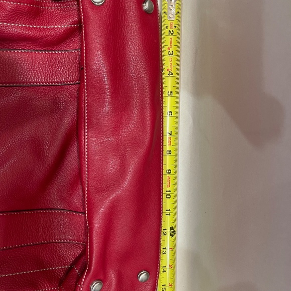B Makowsky Red shoulder/arm bag - Picture 11 of 13